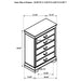 Louis Philippe 5-drawer Bedroom Chest White - Bargain Furniture (Detroit, MI)