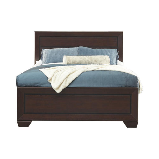 Kauffman California King, Eastren King, & Queen Panel Bed Dark Cocoa - Bargain Furniture (Detroit, MI)