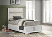 Miranda California King, E.King, Queen, Full, & Twin Bed Black & White - Bargain Furniture (Detroit, MI)