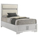 Miranda California King, E.King, Queen, Full, & Twin Bed Black & White - Bargain Furniture (Detroit, MI)