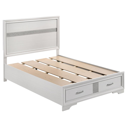 Miranda Full & Twin Storage Bed White - Bargain Furniture (Detroit, MI)