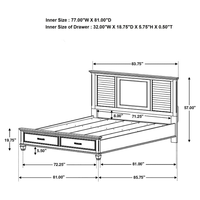 Franco 5 Pc Bedroom Sets - Bargain Furniture (Detroit, MI)