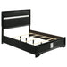 Miranda California King, E.King, Queen, Full, & Twin Bed Black & White - Bargain Furniture (Detroit, MI)
