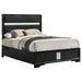 Miranda California King, E.King, Queen, Full, & Twin Bed Black & White - Bargain Furniture (Detroit, MI)
