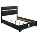 Miranda California King, E.King, Queen, Full, & Twin Bed Black & White - Bargain Furniture (Detroit, MI)