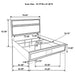 Miranda California King, E.King, Queen, Full, & Twin Bed Black & White - Bargain Furniture (Detroit, MI)