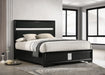 Miranda California King, E.King, Queen, Full, & Twin Bed Black & White - Bargain Furniture (Detroit, MI)