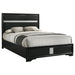 Miranda California King, E.King, Queen, Full, & Twin Bed Black & White - Bargain Furniture (Detroit, MI)