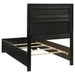 Miranda California King, E.King, Queen, Full, & Twin Bed Black & White - Bargain Furniture (Detroit, MI)