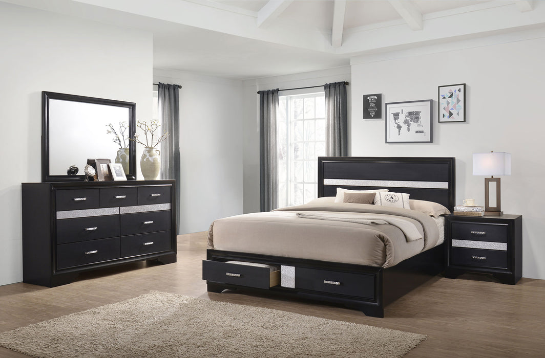 Miranda Bedroom Set with Storage - Bargain Furniture (Detroit, MI)