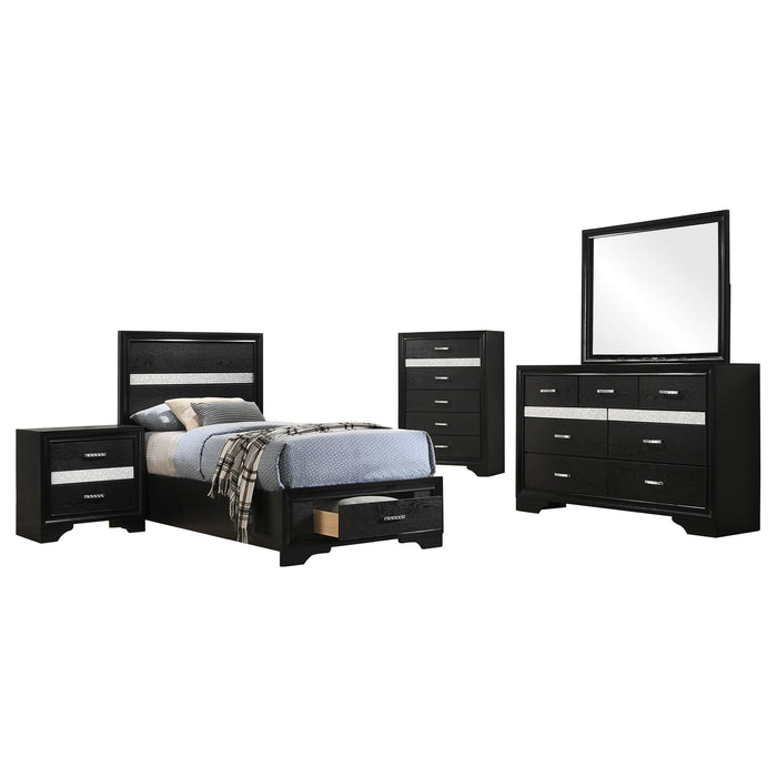 Miranda Bedroom Sets Black - Bargain Furniture (Detroit, MI)