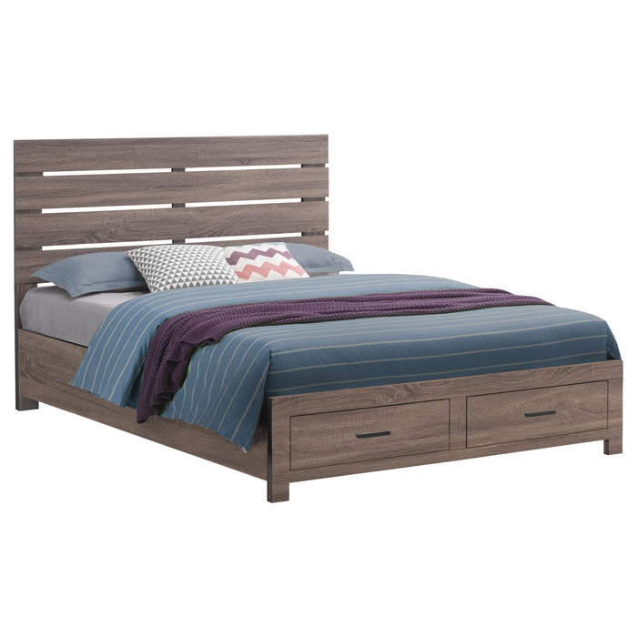 Brantford Wood Storage Panel Bed - Bargain Furniture (Detroit, MI)
