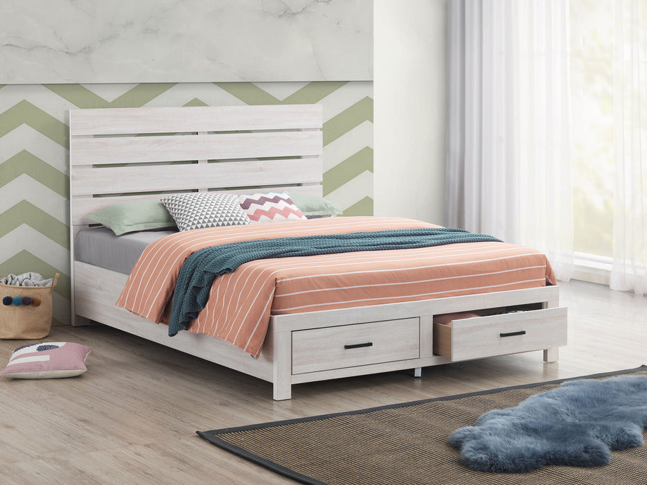 Brantford Wood Storage Panel Bed - Bargain Furniture (Detroit, MI)