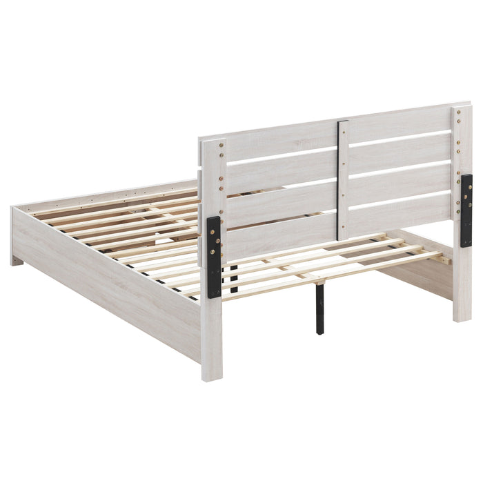 Brantford Wood Storage Panel Bed - Bargain Furniture (Detroit, MI)