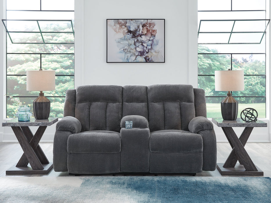 Observation Power Reclining Loveseat with Console - Bargain Furniture (Detroit, MI)