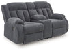 Observation Power Reclining Loveseat with Console - Bargain Furniture (Detroit, MI)