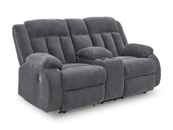 Observation Power Reclining Loveseat with Console - Bargain Furniture (Detroit, MI)