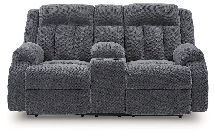 Observation Power Reclining Loveseat with Console - Bargain Furniture (Detroit, MI)