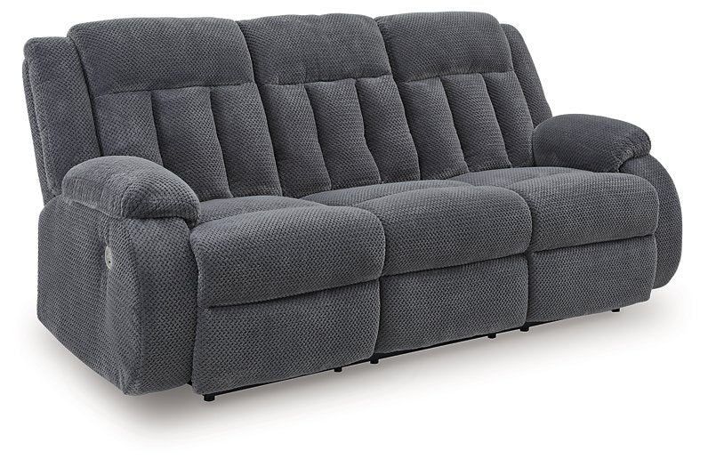Observation Power Reclining Sofa with Drop Down Table - Bargain Furniture (Detroit, MI)