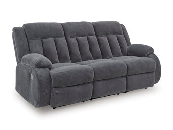 Observation Power Reclining Sofa with Drop Down Table - Bargain Furniture (Detroit, MI)