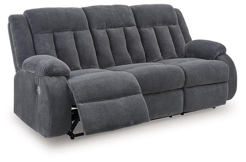 Observation Power Reclining Sofa with Drop Down Table - Bargain Furniture (Detroit, MI)