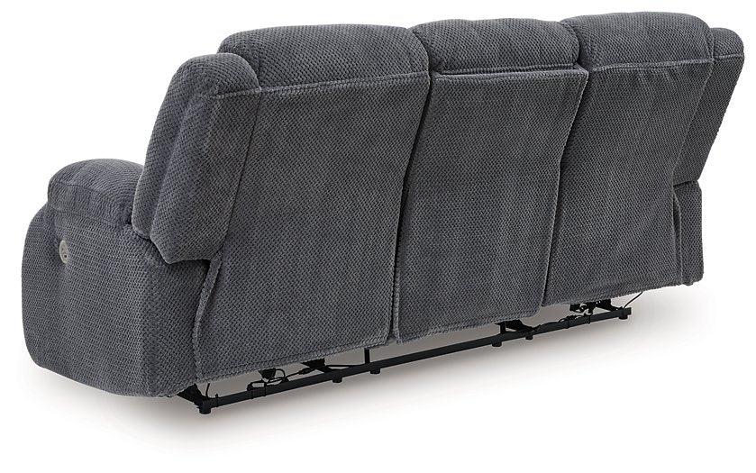 Observation Power Reclining Sofa with Drop Down Table - Bargain Furniture (Detroit, MI)