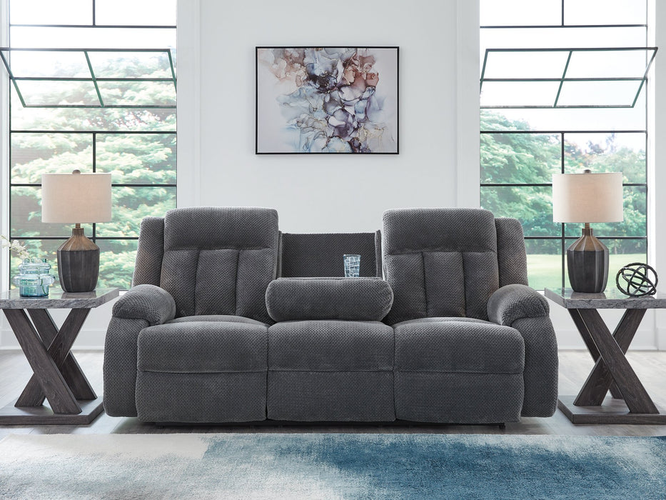 Observation Power Reclining Sofa with Drop Down Table - Bargain Furniture (Detroit, MI)