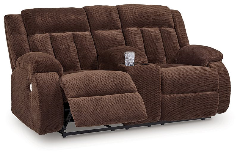 Observation Power Reclining Loveseat with Console - Bargain Furniture (Detroit, MI)