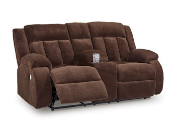 Observation Power Reclining Loveseat with Console - Bargain Furniture (Detroit, MI)