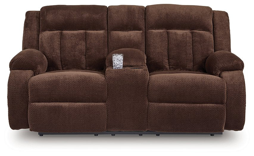 Observation Power Reclining Loveseat with Console - Bargain Furniture (Detroit, MI)