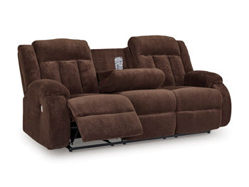 Observation Power Reclining Sofa with Drop Down Table - Bargain Furniture (Detroit, MI)