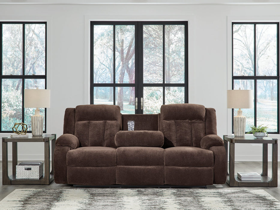 Observation Power Reclining Sofa with Drop Down Table - Bargain Furniture (Detroit, MI)
