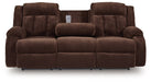 Observation Power Reclining Sofa with Drop Down Table - Bargain Furniture (Detroit, MI)