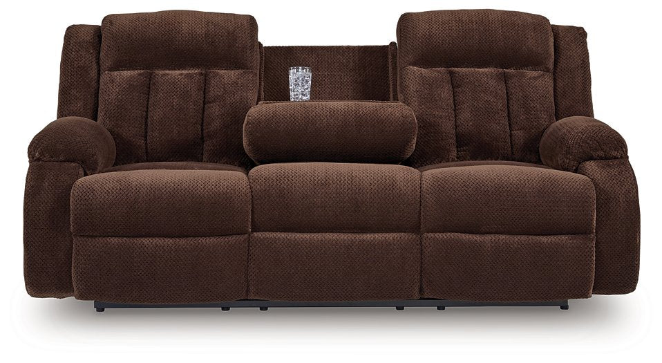 Observation Power Reclining Sofa with Drop Down Table - Bargain Furniture (Detroit, MI)
