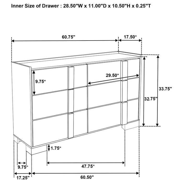 Hyland 4 & 5 Piece Bedroom Set E.King & Queen - Bargain Furniture (Detroit, MI)