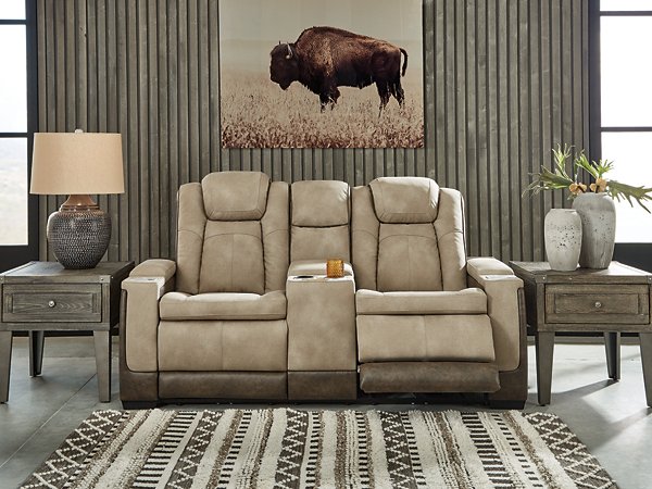 Next-Gen DuraPella Power Reclining Loveseat with Console - Bargain Furniture (Detroit, MI)