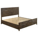 Woodmont Eastern King & Queen Storage Bed Rustic Golden Brown - Bargain Furniture (Detroit, MI)