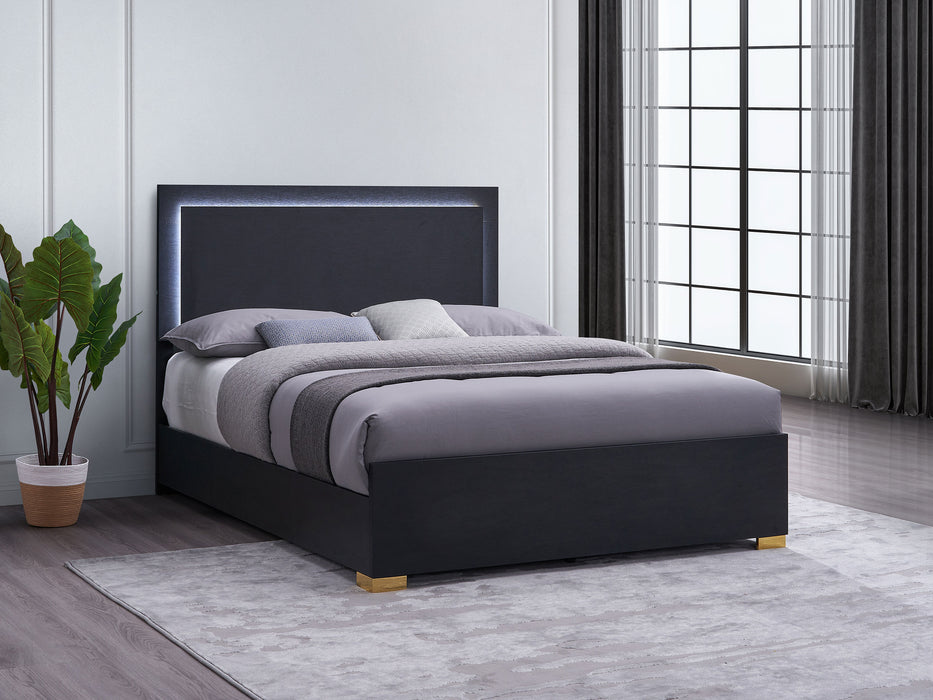 Marceline Beds White & Black Eastren King, Full, Twin, & Queen - Bargain Furniture (Detroit, MI)