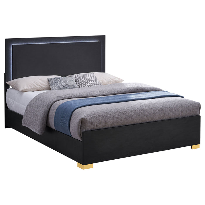 Marceline Beds White & Black Eastren King, Full, Twin, & Queen - Bargain Furniture (Detroit, MI)