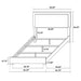 Marceline Beds White & Black Eastren King, Full, Twin, & Queen - Bargain Furniture (Detroit, MI)
