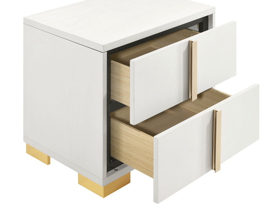 Marceline Bedroom Sets White & Black 4 & 5 Piece - Bargain Furniture (Detroit, MI)