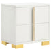 Marceline Bedroom Sets White & Black 4 & 5 Piece - Bargain Furniture (Detroit, MI)