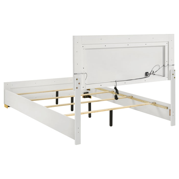 Marceline Beds White & Black Eastren King, Full, Twin, & Queen - Bargain Furniture (Detroit, MI)