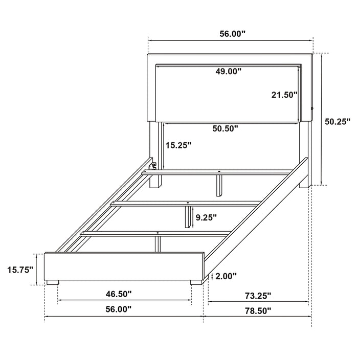 Marceline Beds White & Black Eastren King, Full, Twin, & Queen - Bargain Furniture (Detroit, MI)