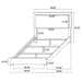 Marceline Beds White & Black Eastren King, Full, Twin, & Queen - Bargain Furniture (Detroit, MI)
