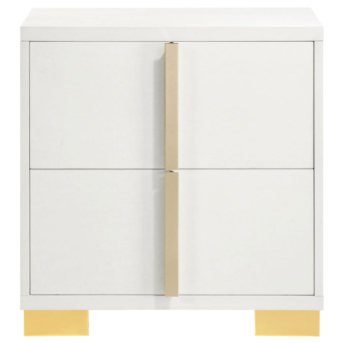 Marceline Bedroom Sets White & Black 4 & 5 Piece - Bargain Furniture (Detroit, MI)