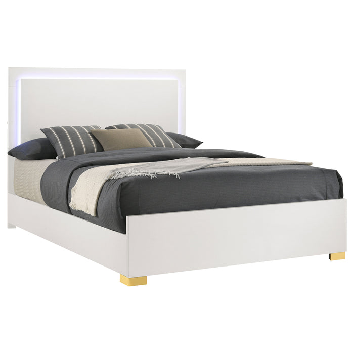 Marceline Beds White & Black Eastren King, Full, Twin, & Queen - Bargain Furniture (Detroit, MI)