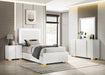 Marceline Bedroom Sets White & Black 4 & 5 Piece - Bargain Furniture (Detroit, MI)