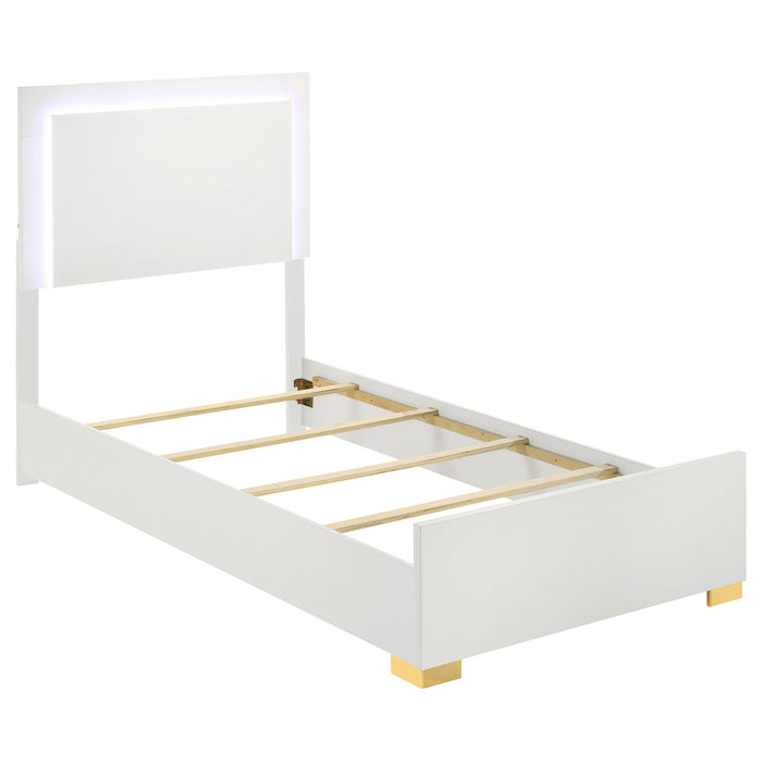 Marceline Beds White & Black Eastren King, Full, Twin, & Queen - Bargain Furniture (Detroit, MI)