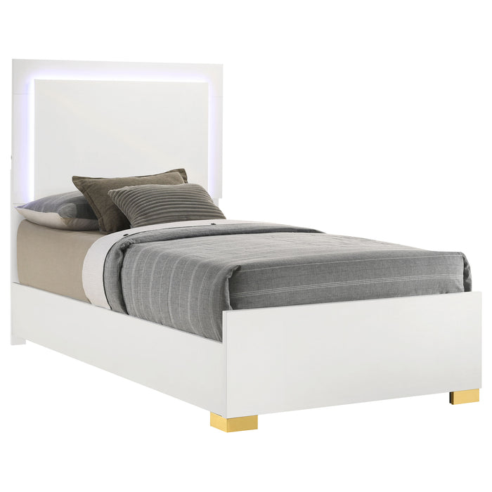 Marceline Beds White & Black Eastren King, Full, Twin, & Queen - Bargain Furniture (Detroit, MI)
